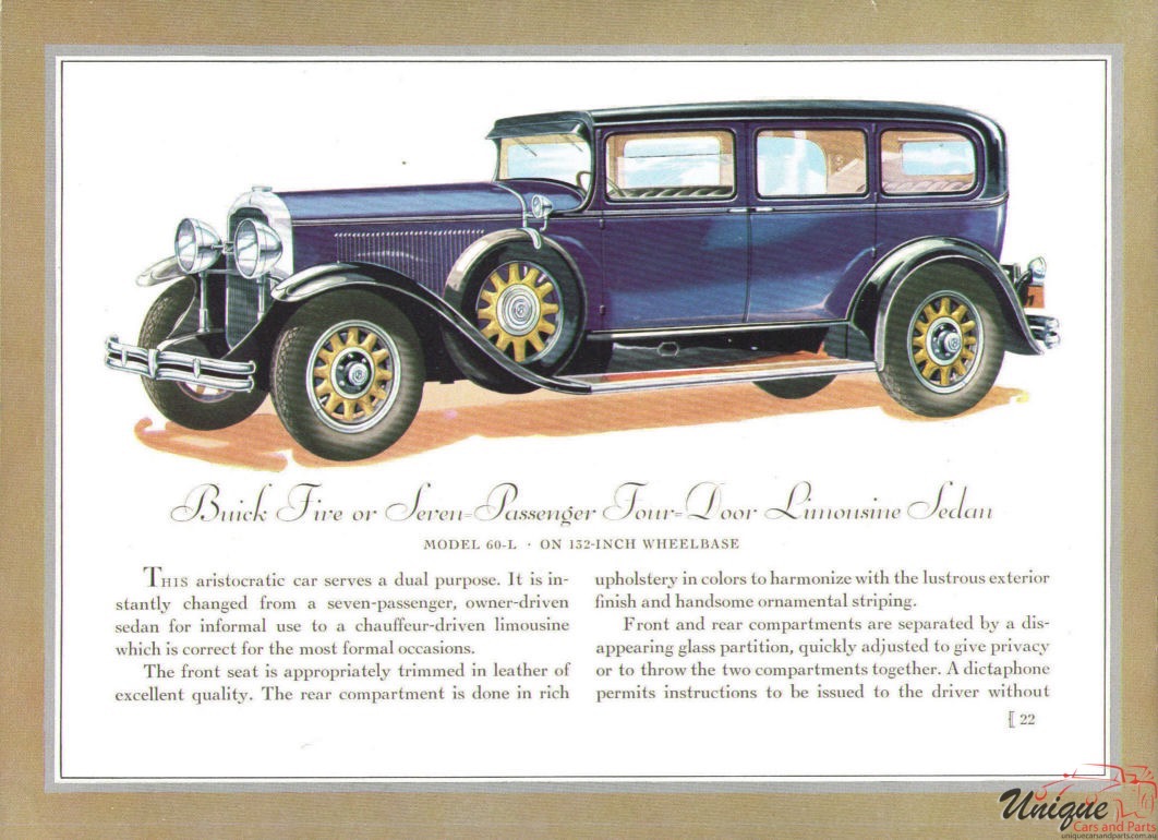 1930 Buick Brochure Page 6